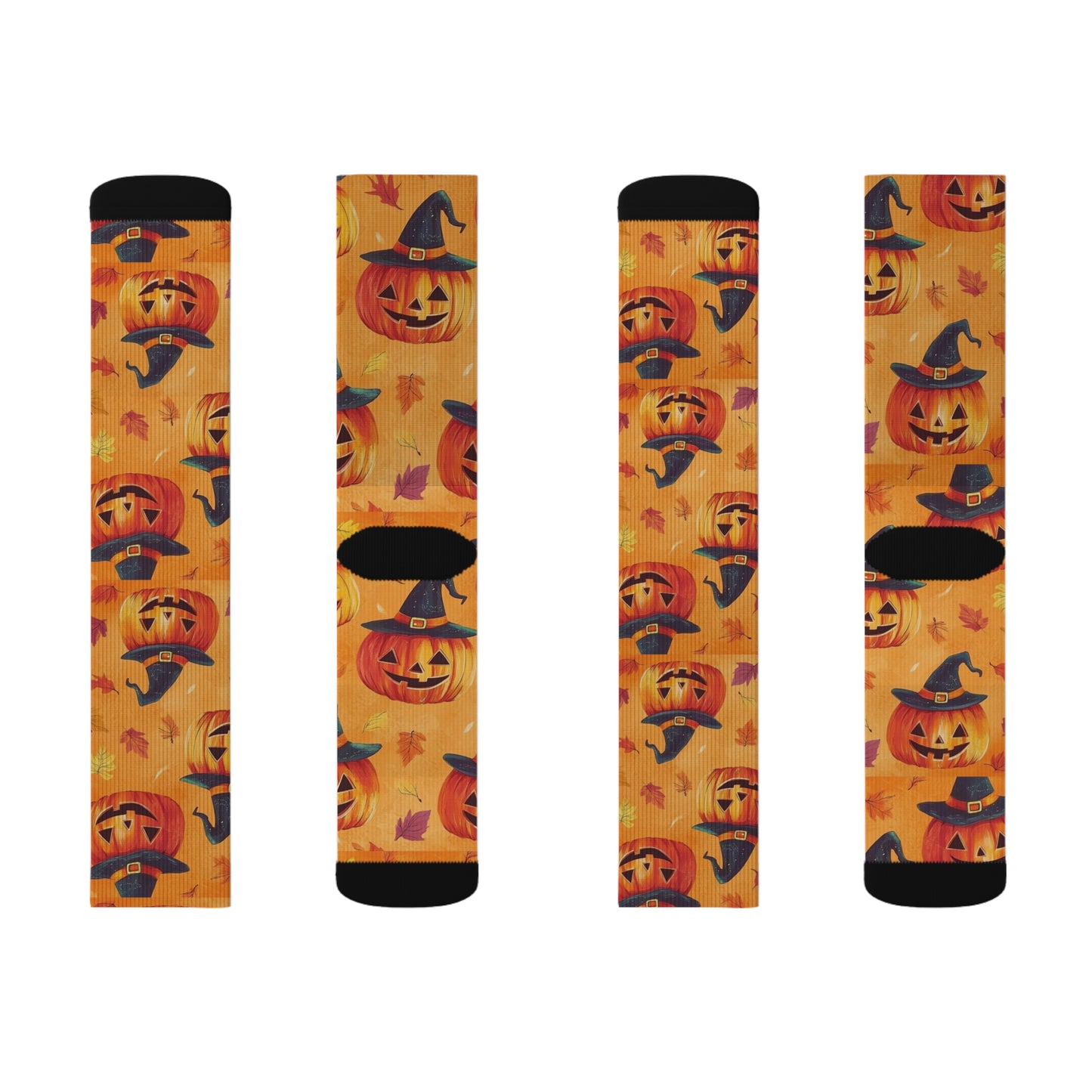 Pumpkin Halloween Sublimation Socks