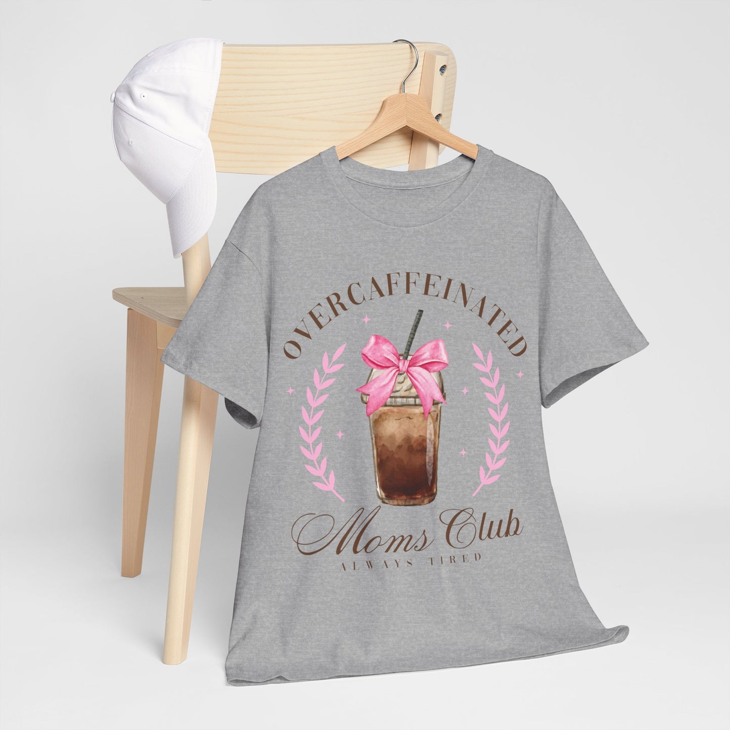 Over-caffeinated Mom Unisex Heavy Cotton Tee