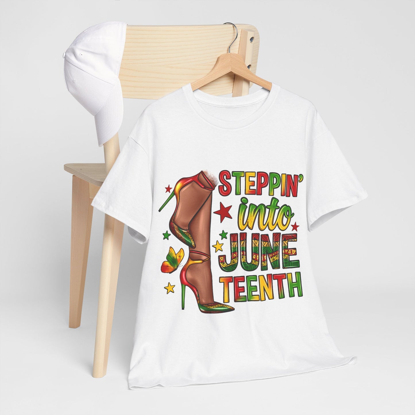 Stepping Into Juneteenth Unisex Heavy Cotton Tee