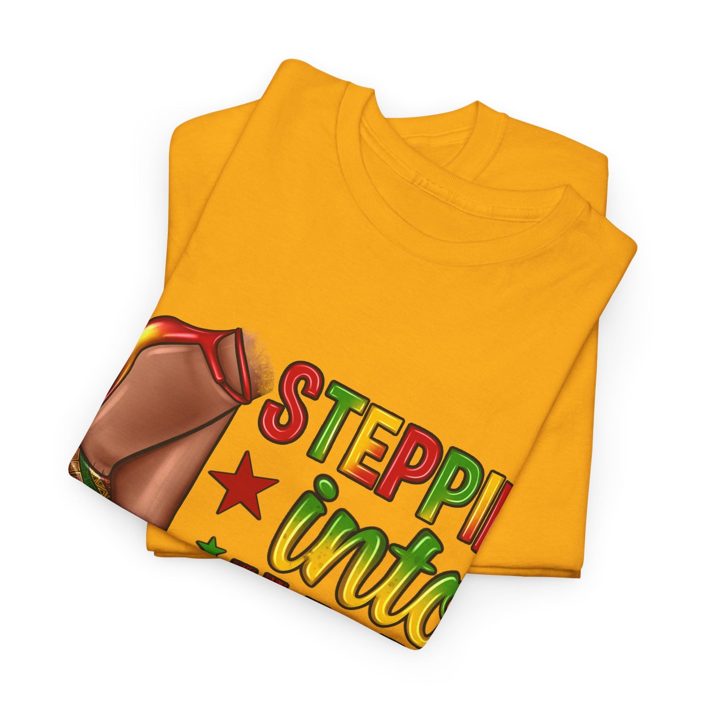 Stepping Into Juneteenth Unisex Heavy Cotton Tee