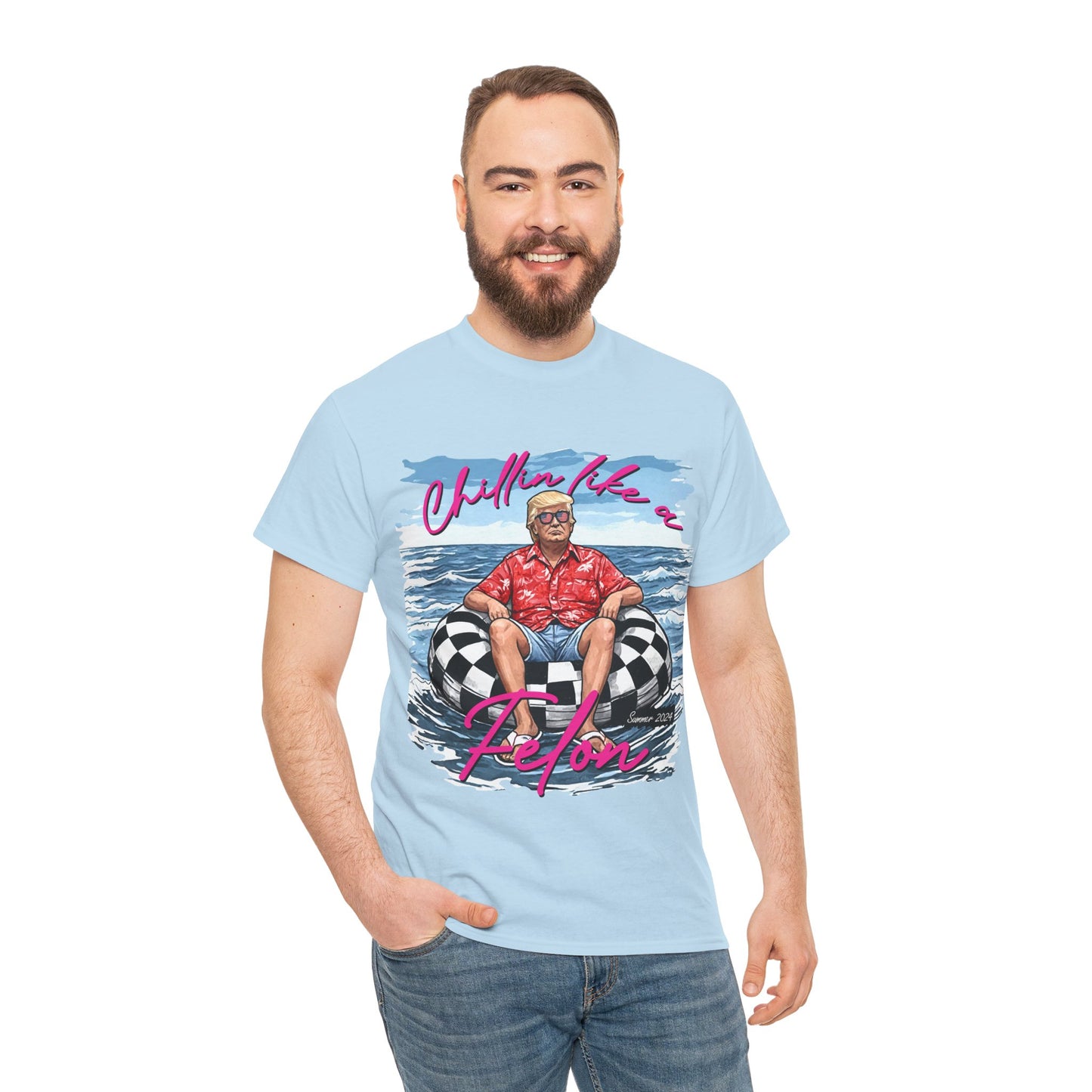 Trump Chillin' Unisex Heavy Cotton Tee