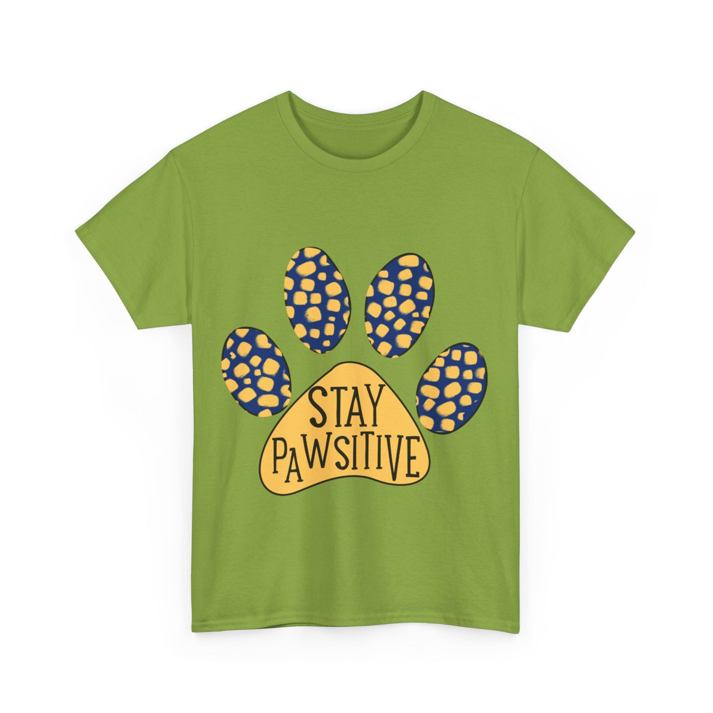 Stay Pawsitive Unisex Heavy Cotton Tee