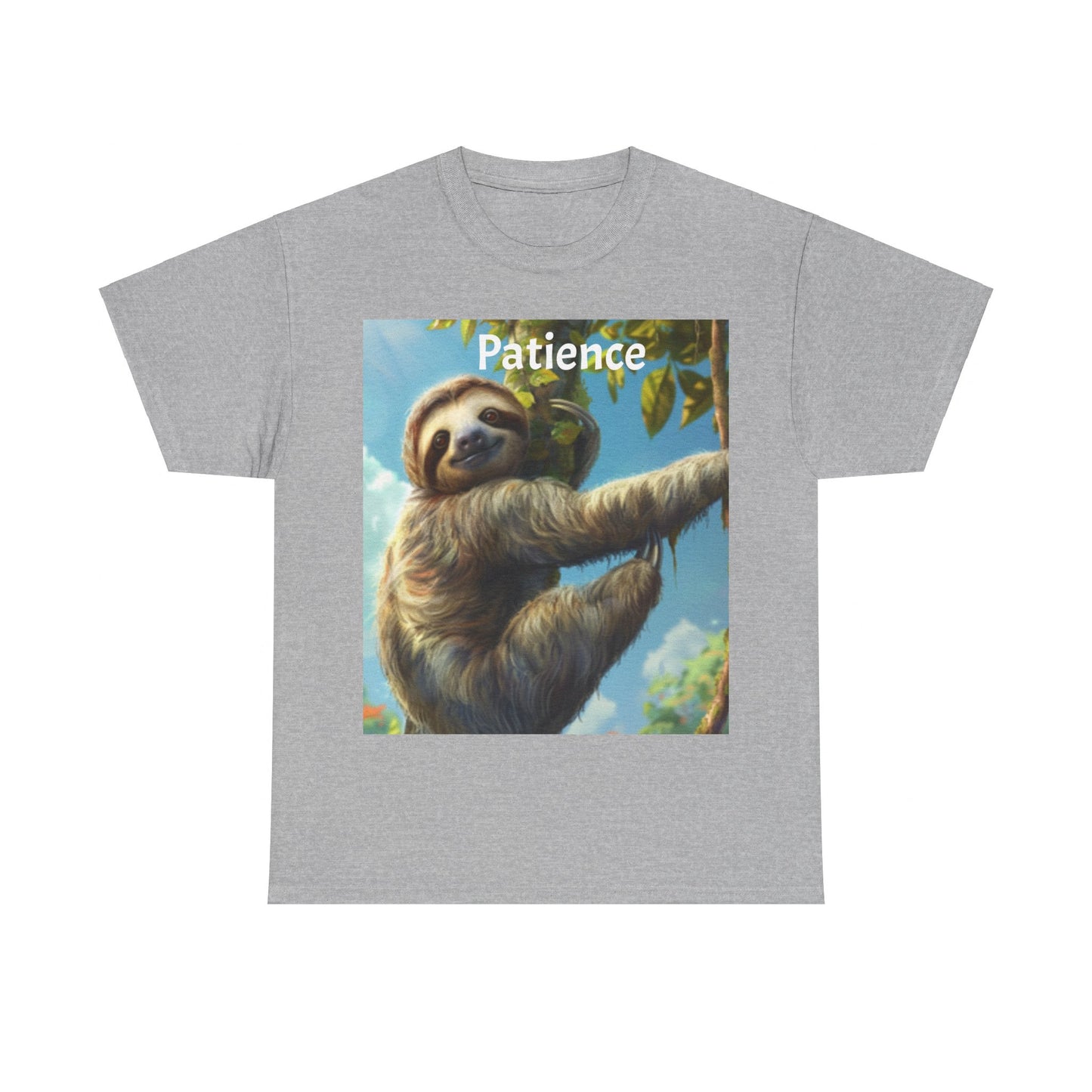 Sloth Patience Unisex Heavy Cotton Tee