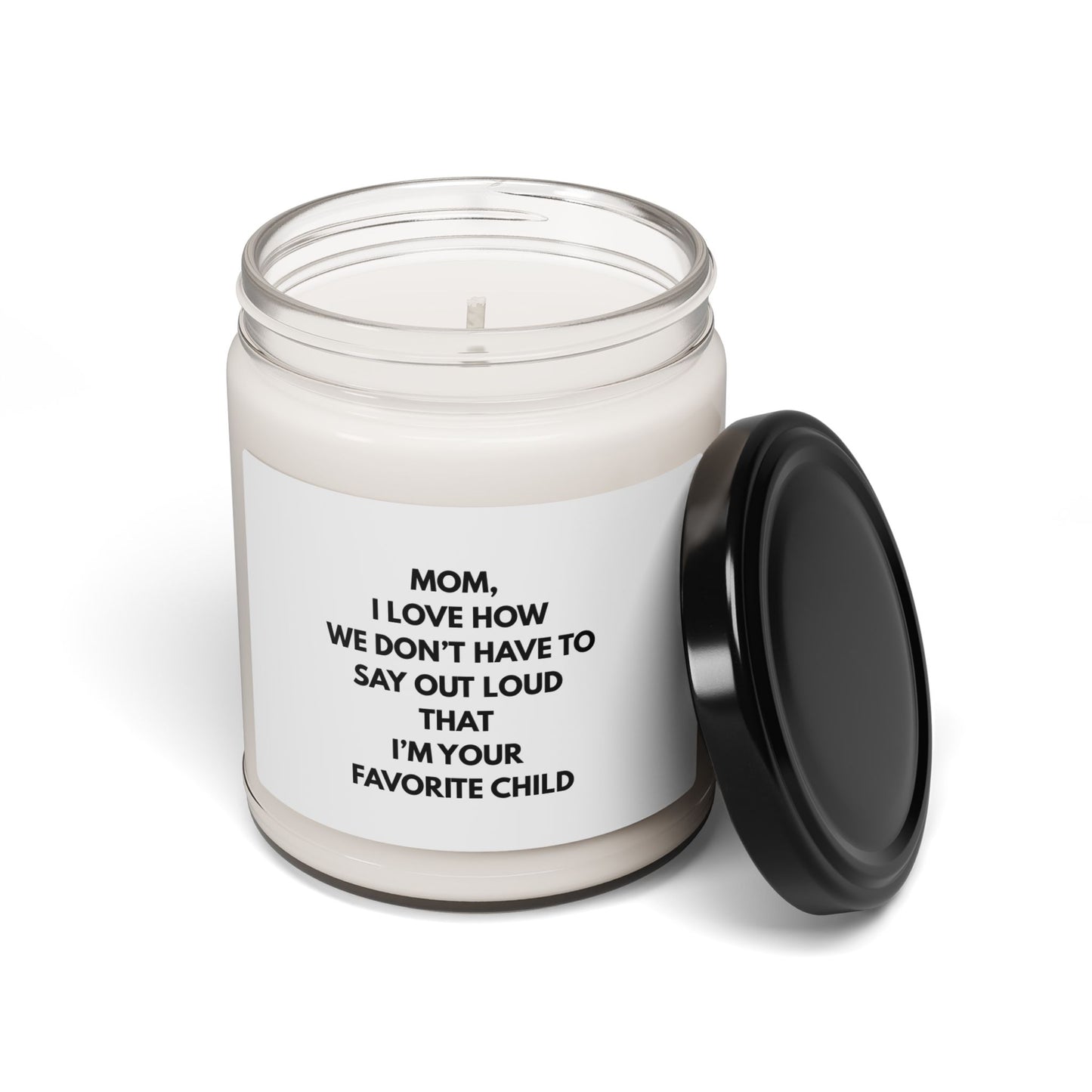 Mom Scented Soy Candle - Favorite Child Gift for Mother's Day
