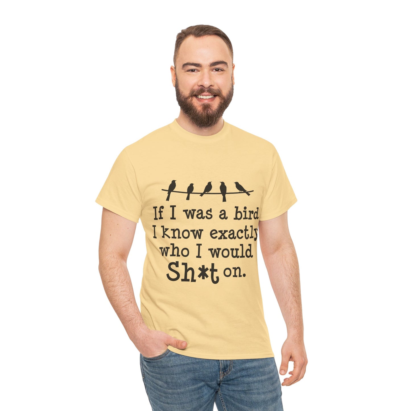 If I Were A Bird Unisex Heavy Cotton Tee