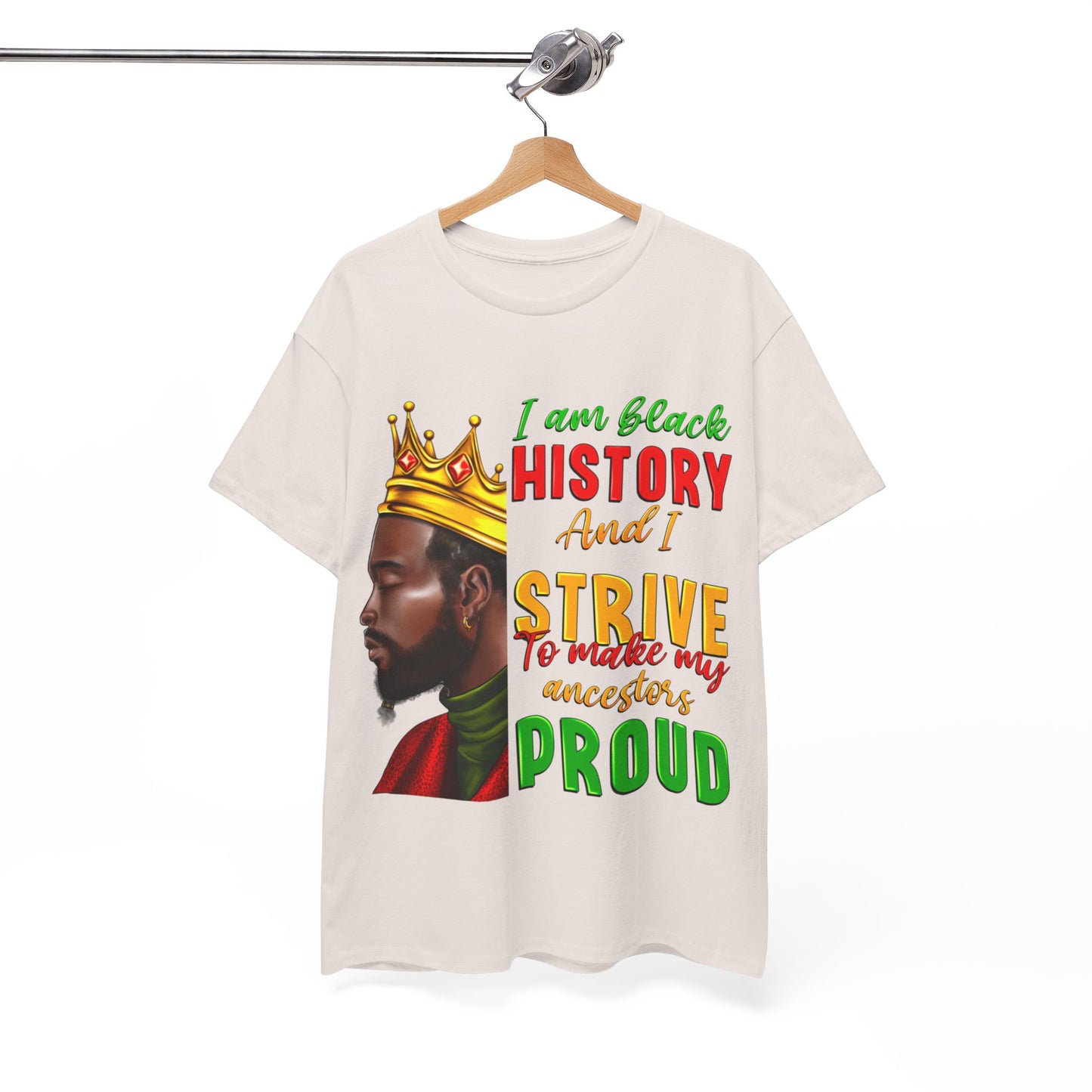 I Am Black History Male Unisex Heavy Cotton Tee