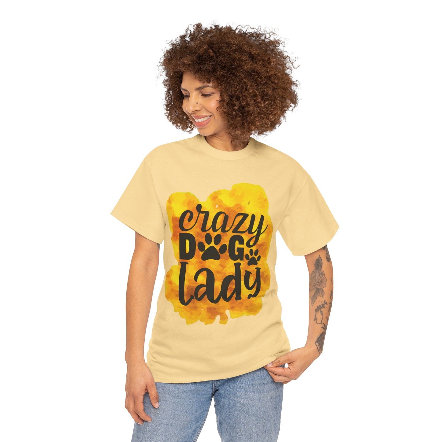 Crazy Dog Lady Unisex Heavy Cotton Tee