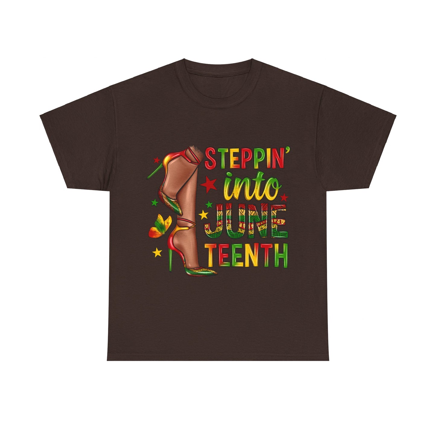 Stepping Into Juneteenth Unisex Heavy Cotton Tee