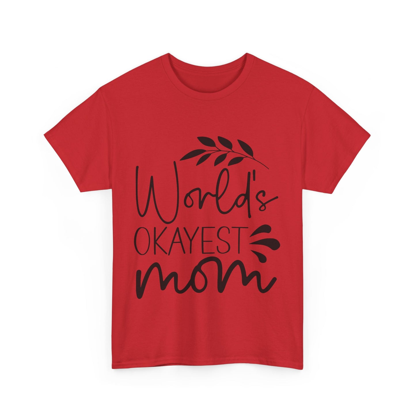 World's Okayest Mom Unisex Heavy Cotton Tee