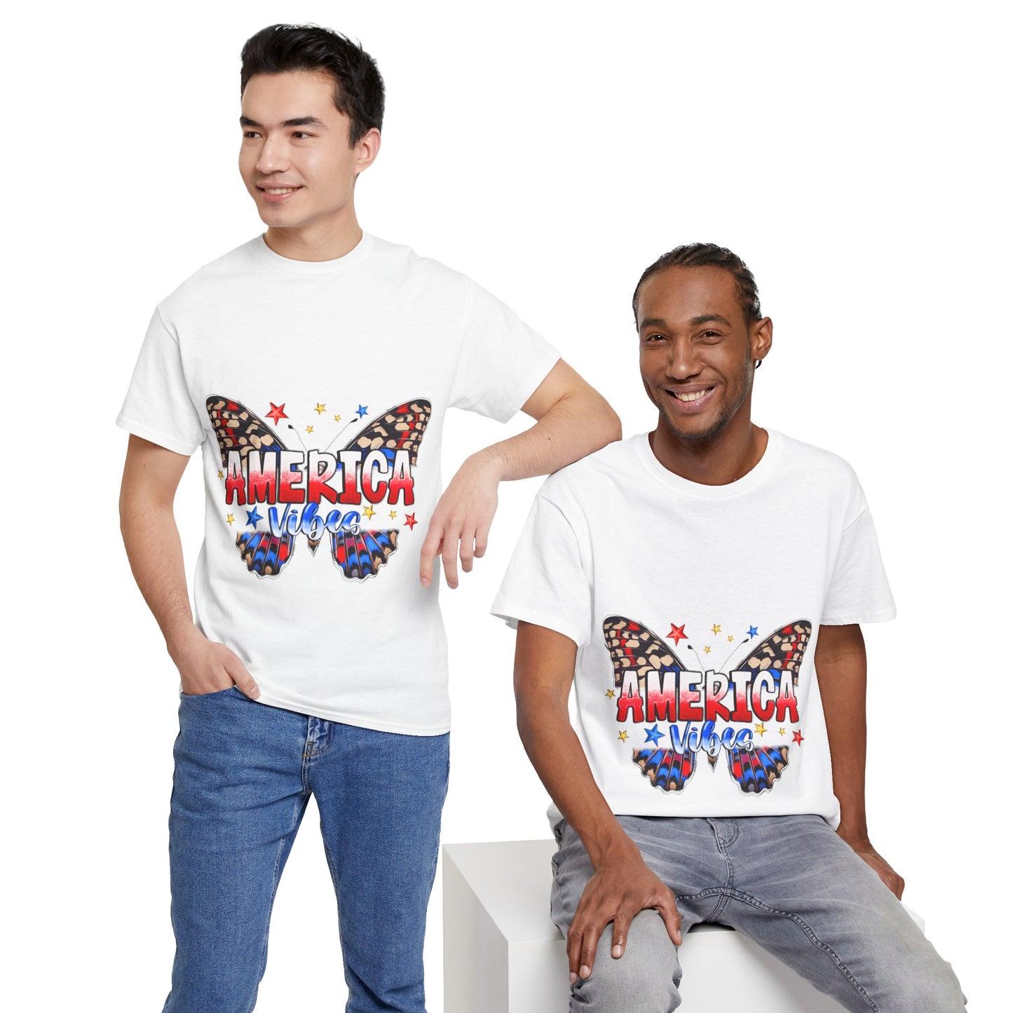 America Vibes Unisex Heavy Cotton Tee