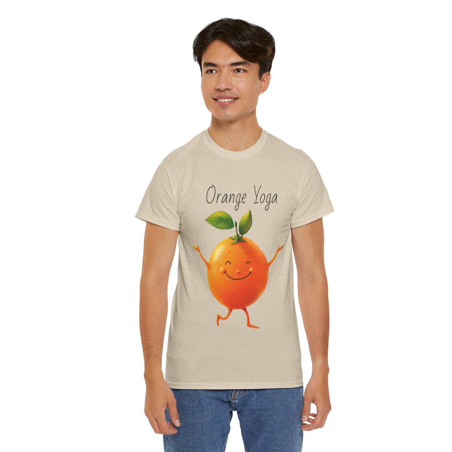 Orange Yoga Unisex Heavy Cotton Tee