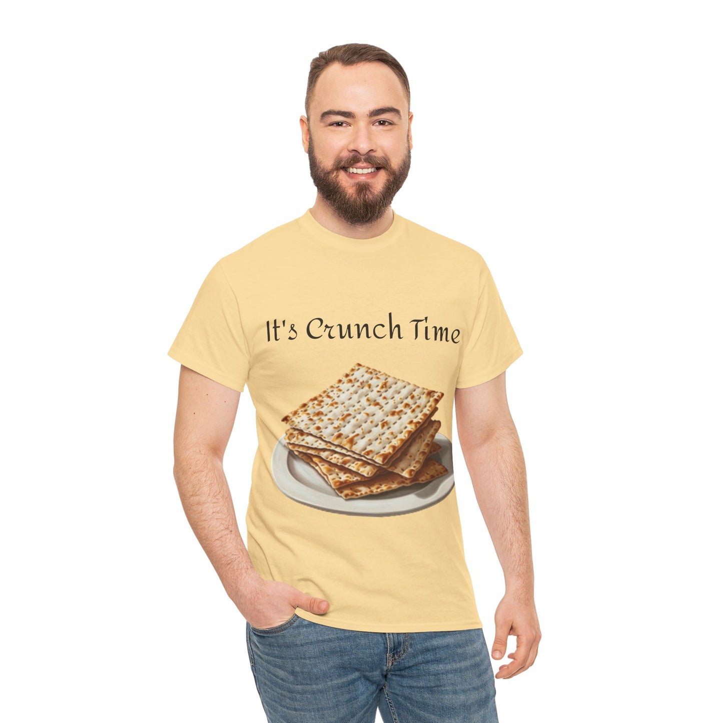 It's Crunch Time Matza Unisex Heavy Cotton Tee