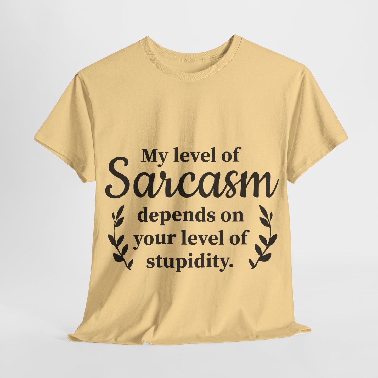 My Level Of Sarcasm Unisex Heavy Cotton Tee