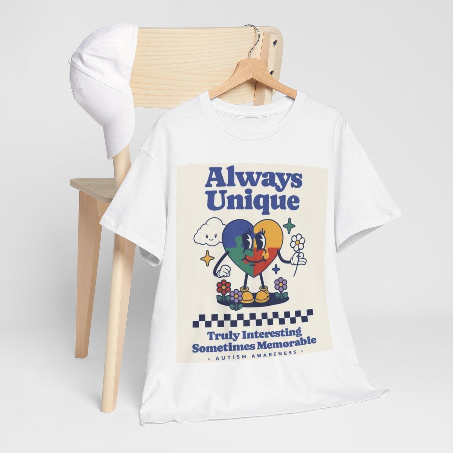 Always Unique Autism Awareness Unisex Heavy Cotton Tee