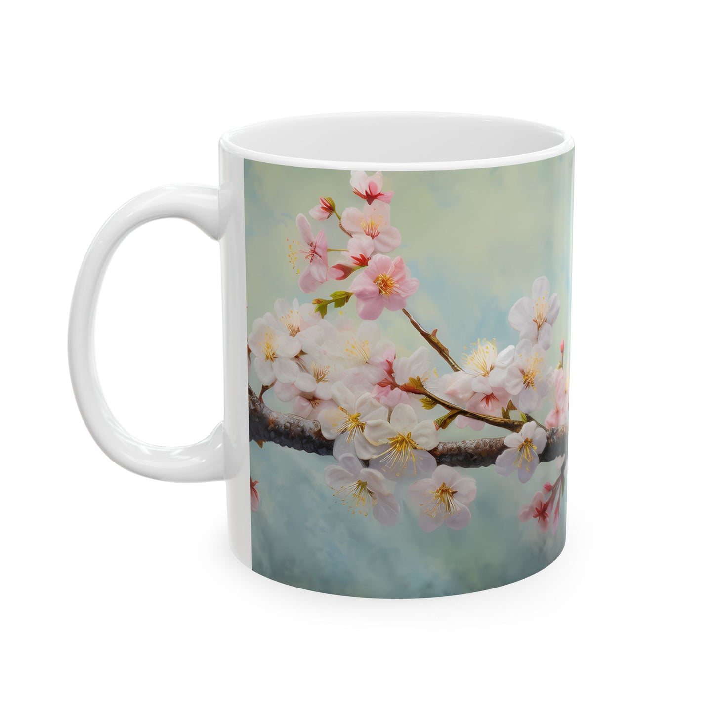 Spring Bird Ceramic Mug, (11oz, 15oz)