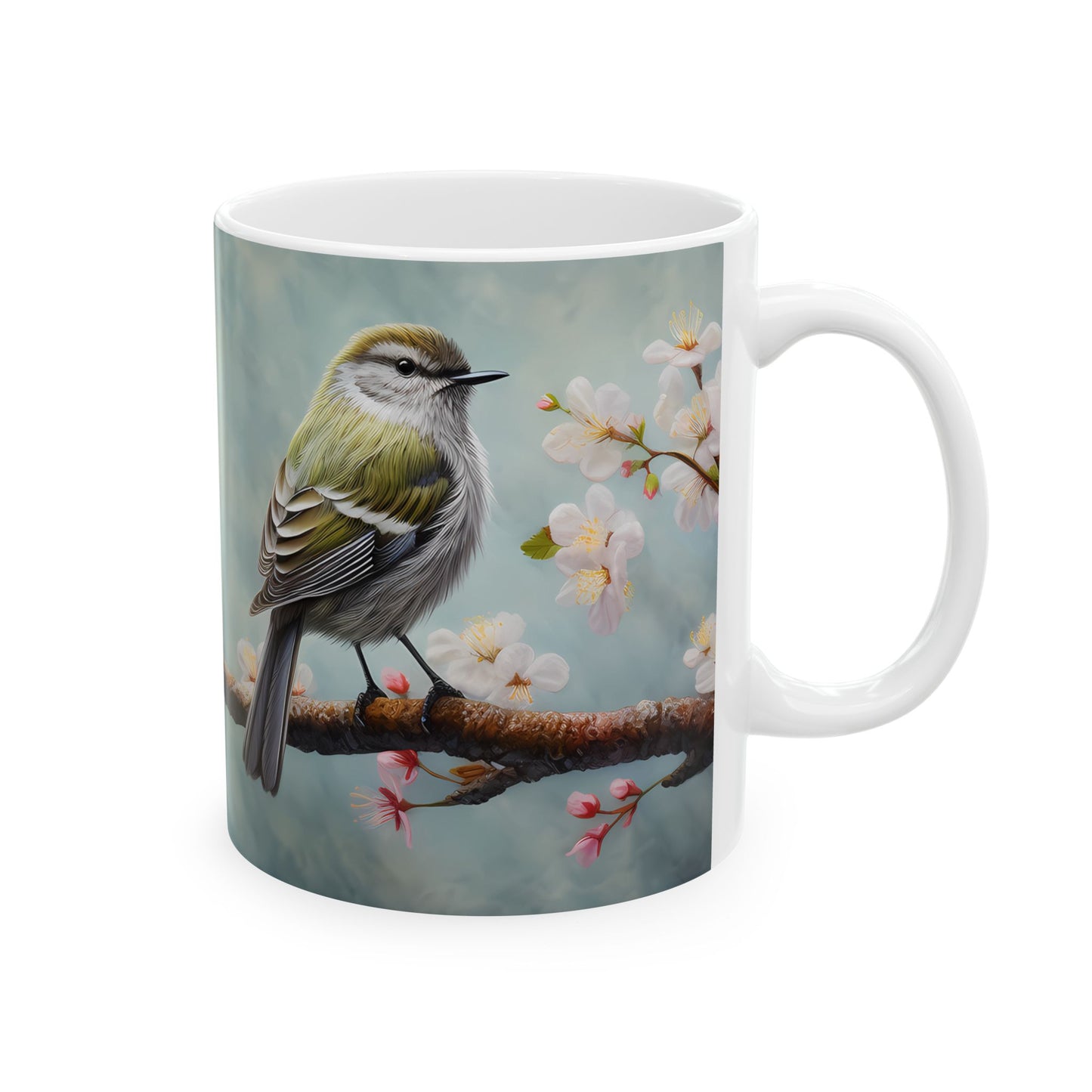 Spring Bird Ceramic Mug, (11oz, 15oz)