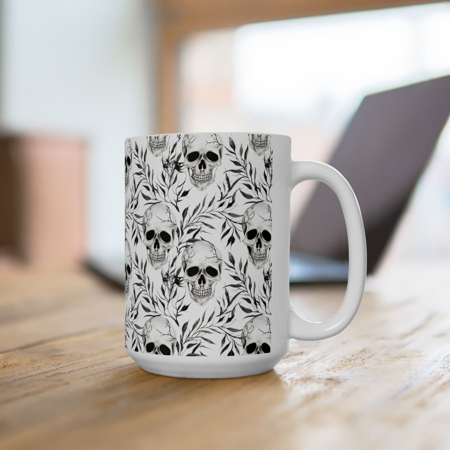 Halloween Skeletons Ceramic Mug, (11oz, 15oz)