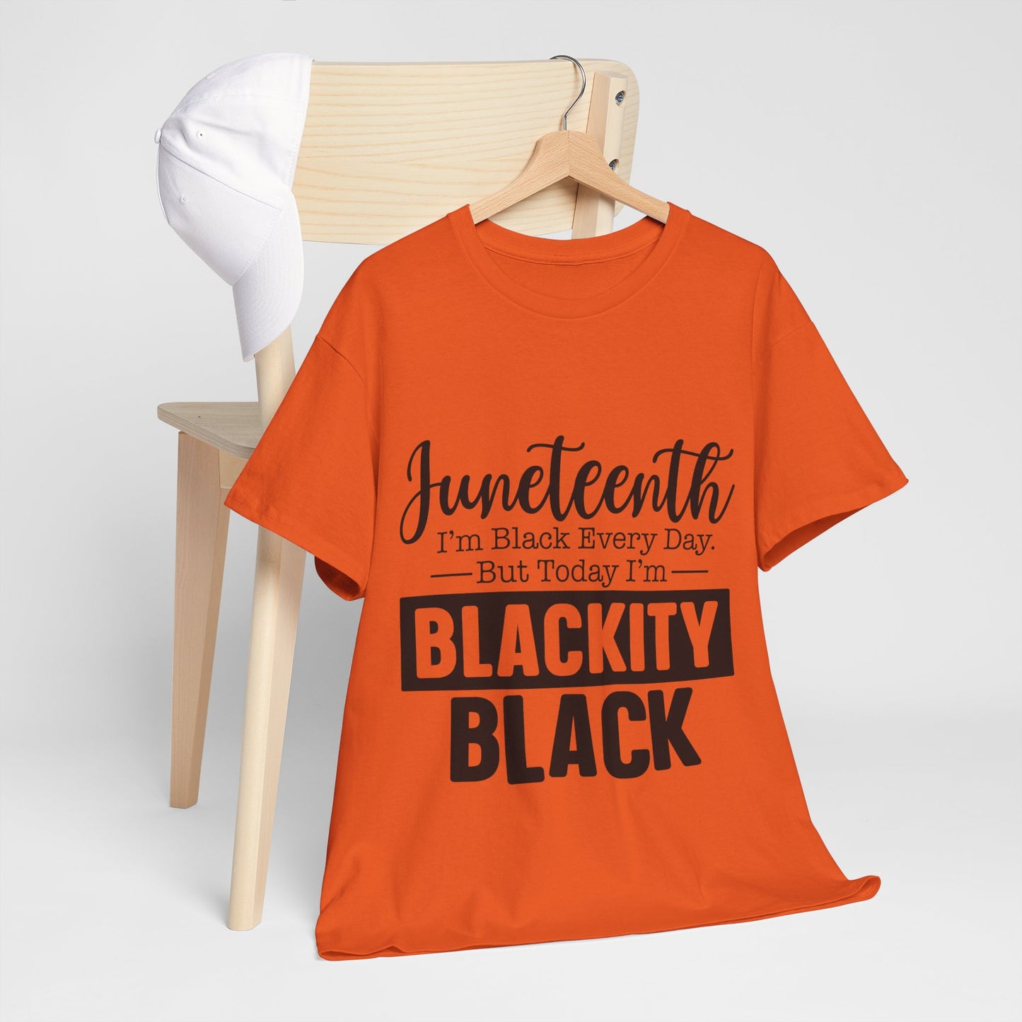 Juneteenth Black Everyday Unisex Heavy Cotton Tee