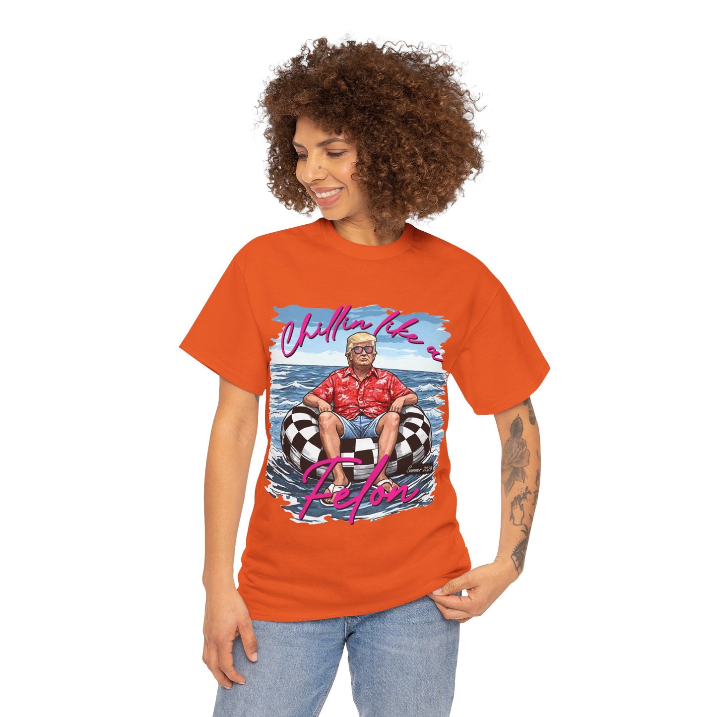 Trump Chillin' Unisex Heavy Cotton Tee