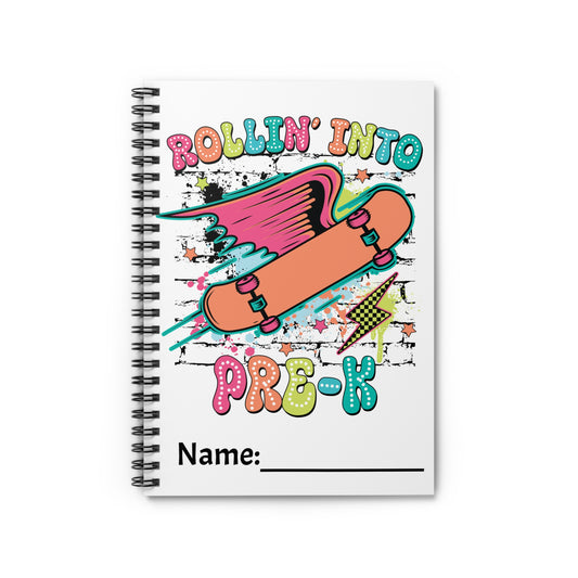 Pre K Spiral Notebook - Ruled Line