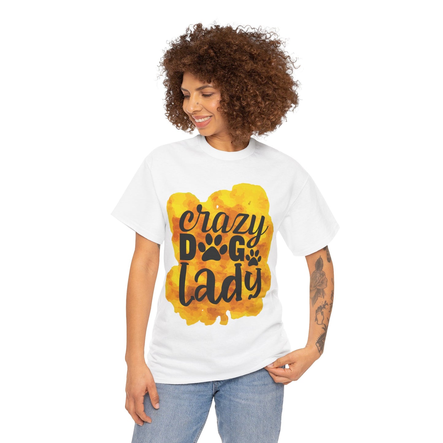 Crazy Dog Lady Unisex Heavy Cotton Tee