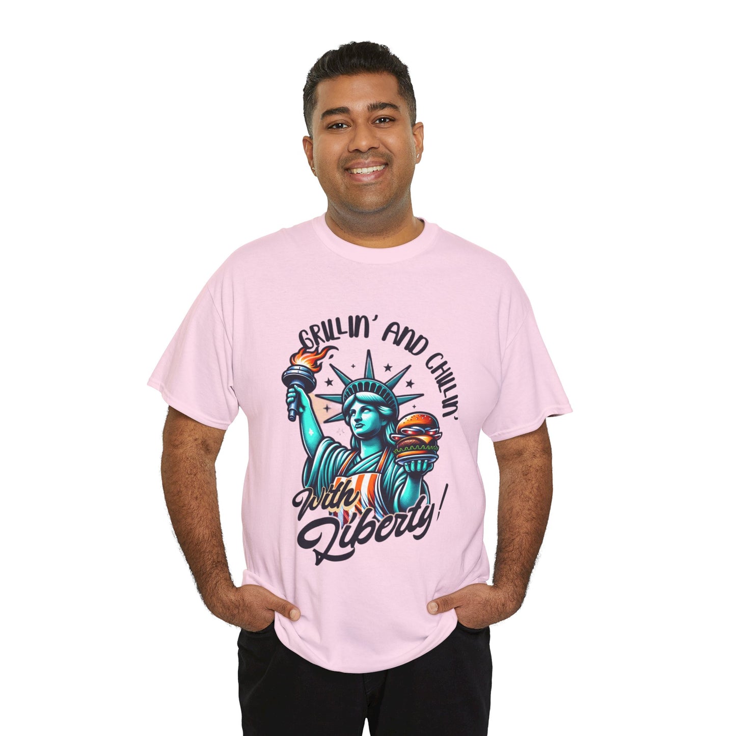 Grillin' Unisex Heavy Cotton Tee