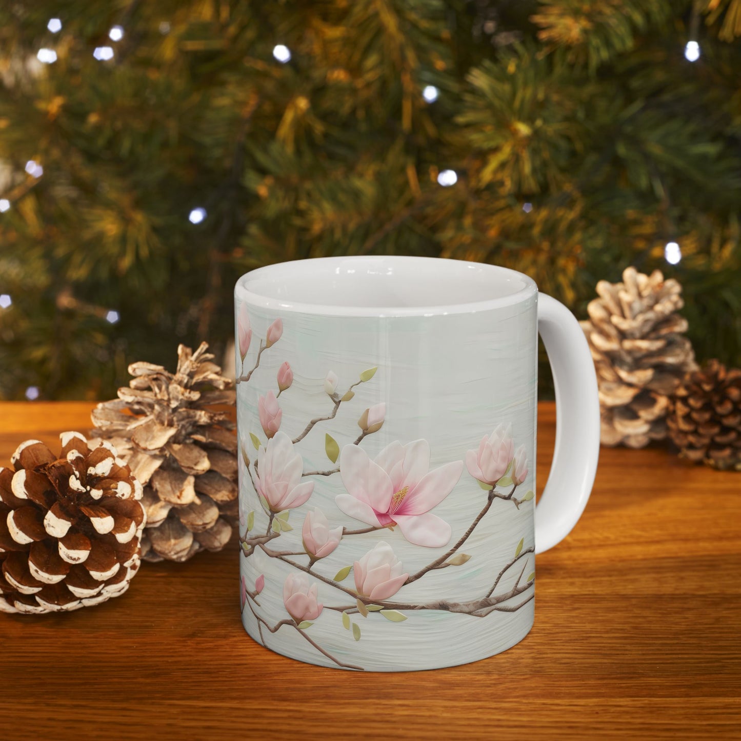 Spring Flowers Ceramic Mug, (11oz, 15oz)