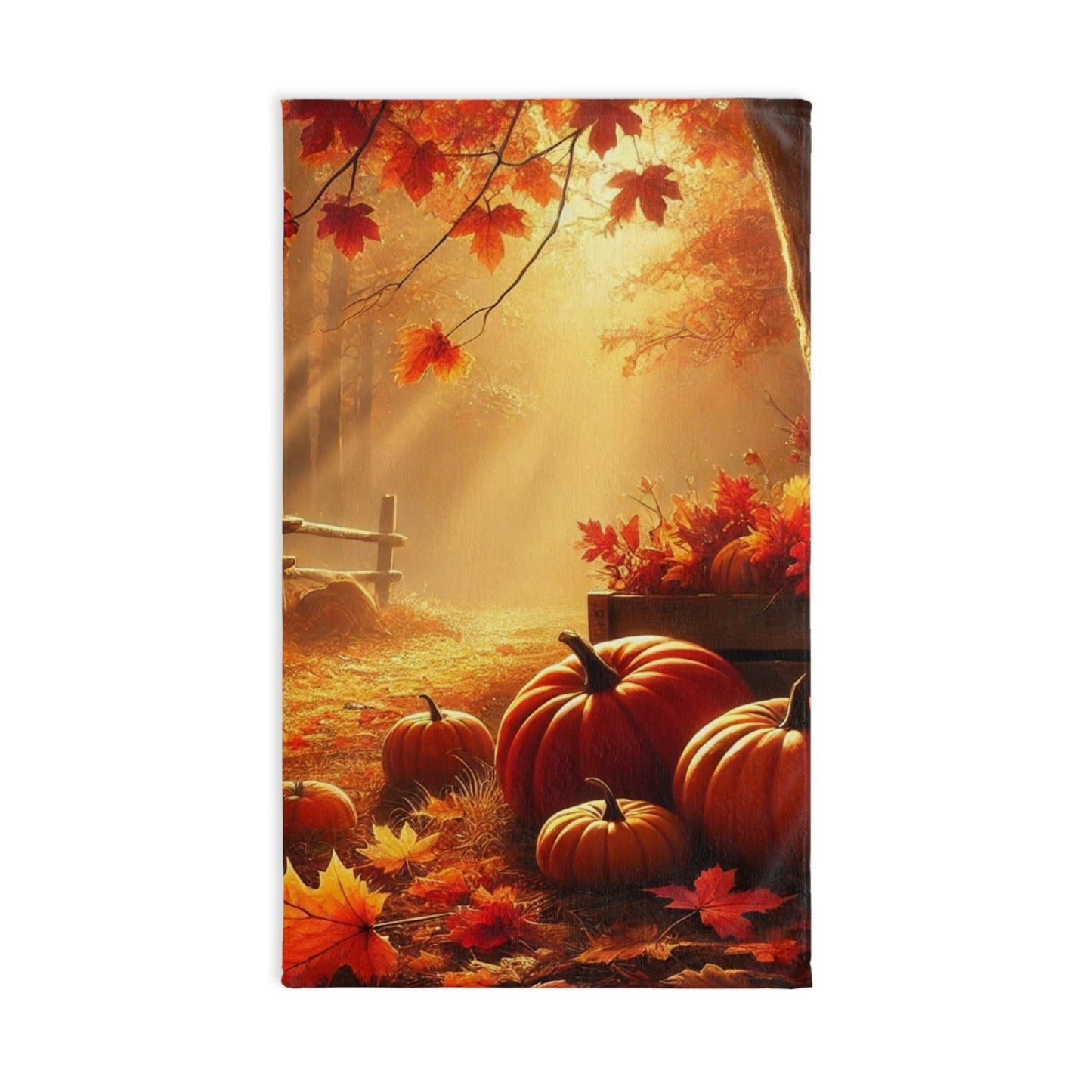 Autumn Fall Pumpkin Hand Towel