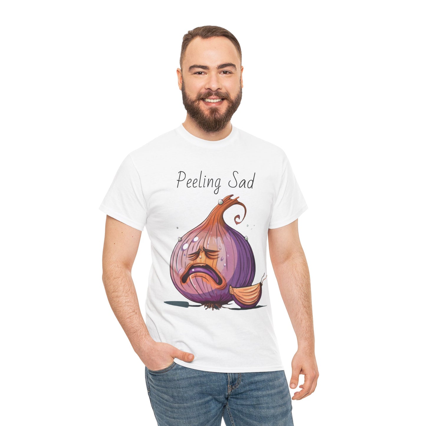 Peeling Sad Unisex Heavy Cotton Tee