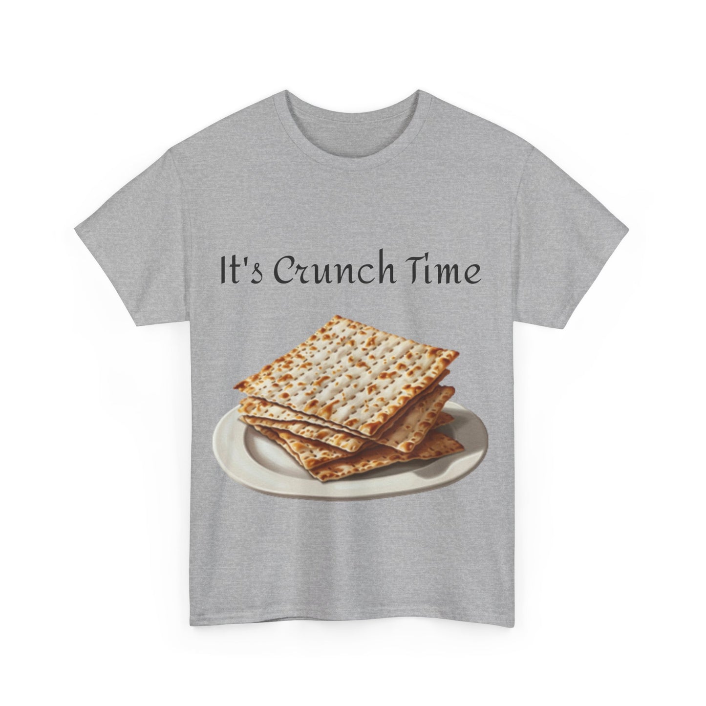 It's Crunch Time Matza Unisex Heavy Cotton Tee