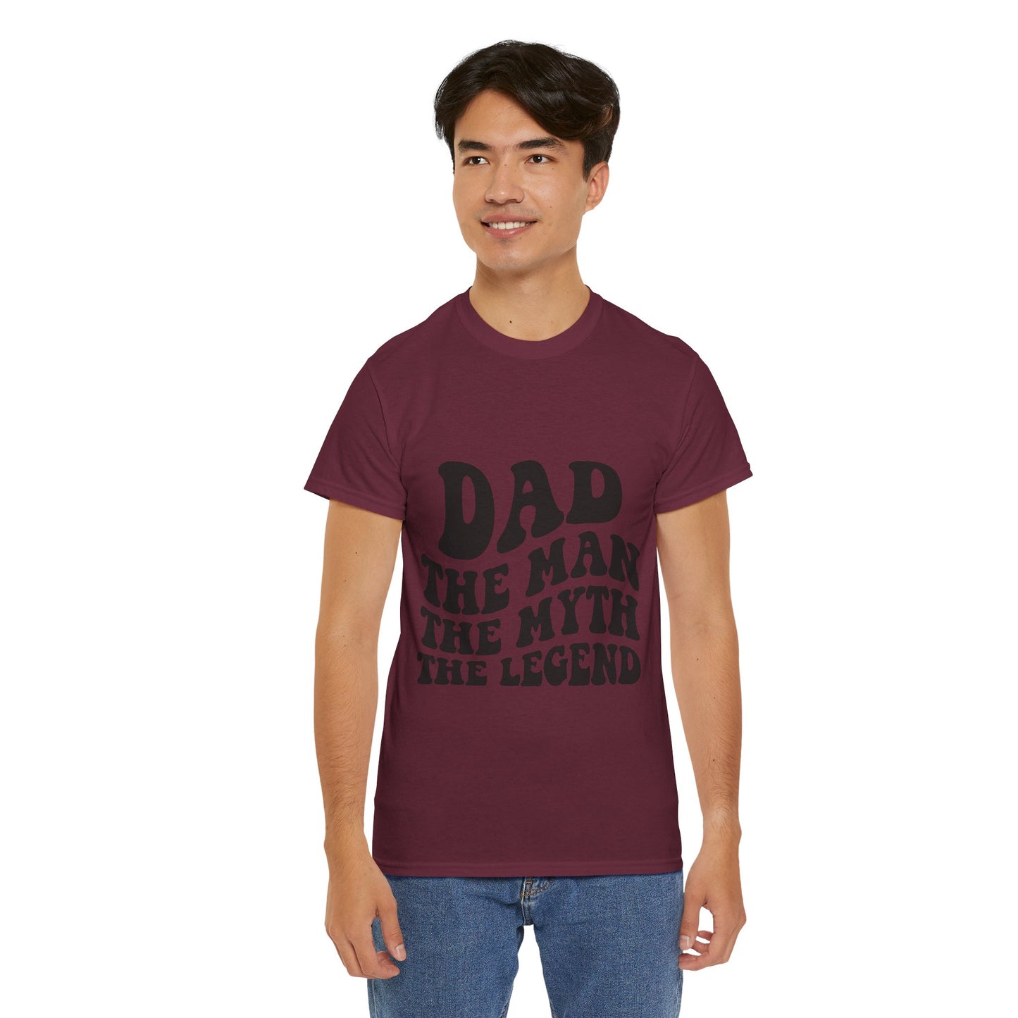 Dad Man Myth Legend Unisex Heavy Cotton Tee