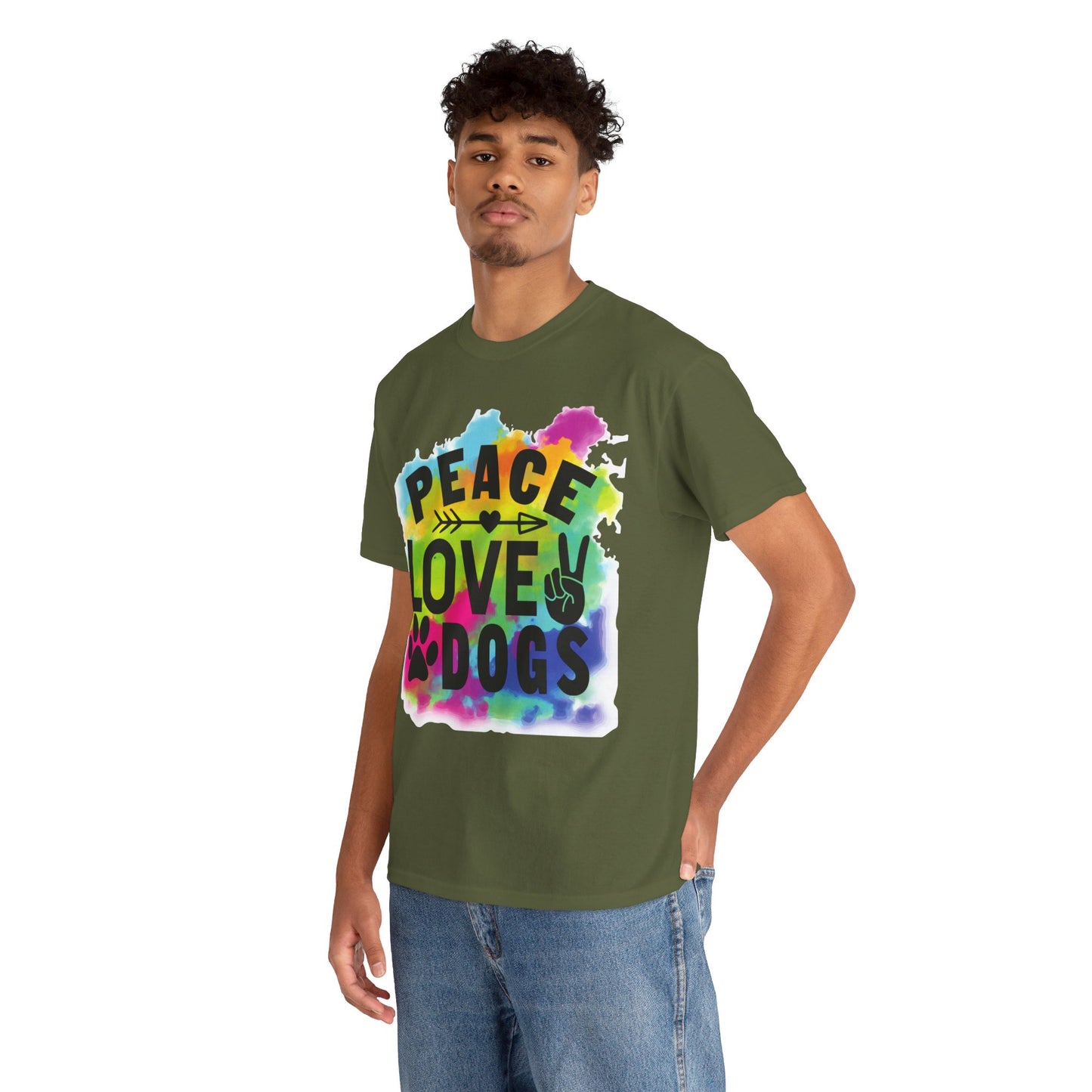 Peace Love Dogs Unisex Heavy Cotton Tee