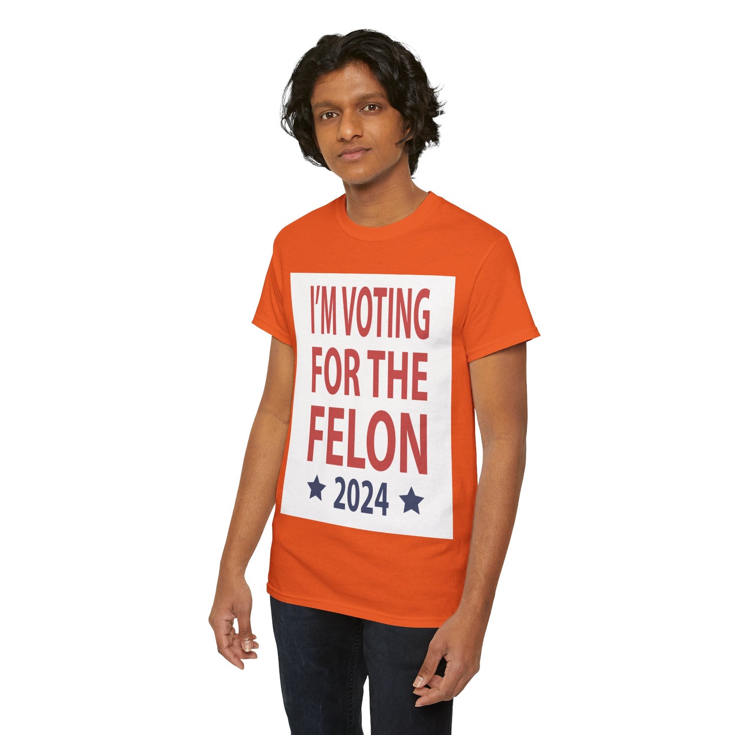 Voting For A Felon Unisex Heavy Cotton Tee