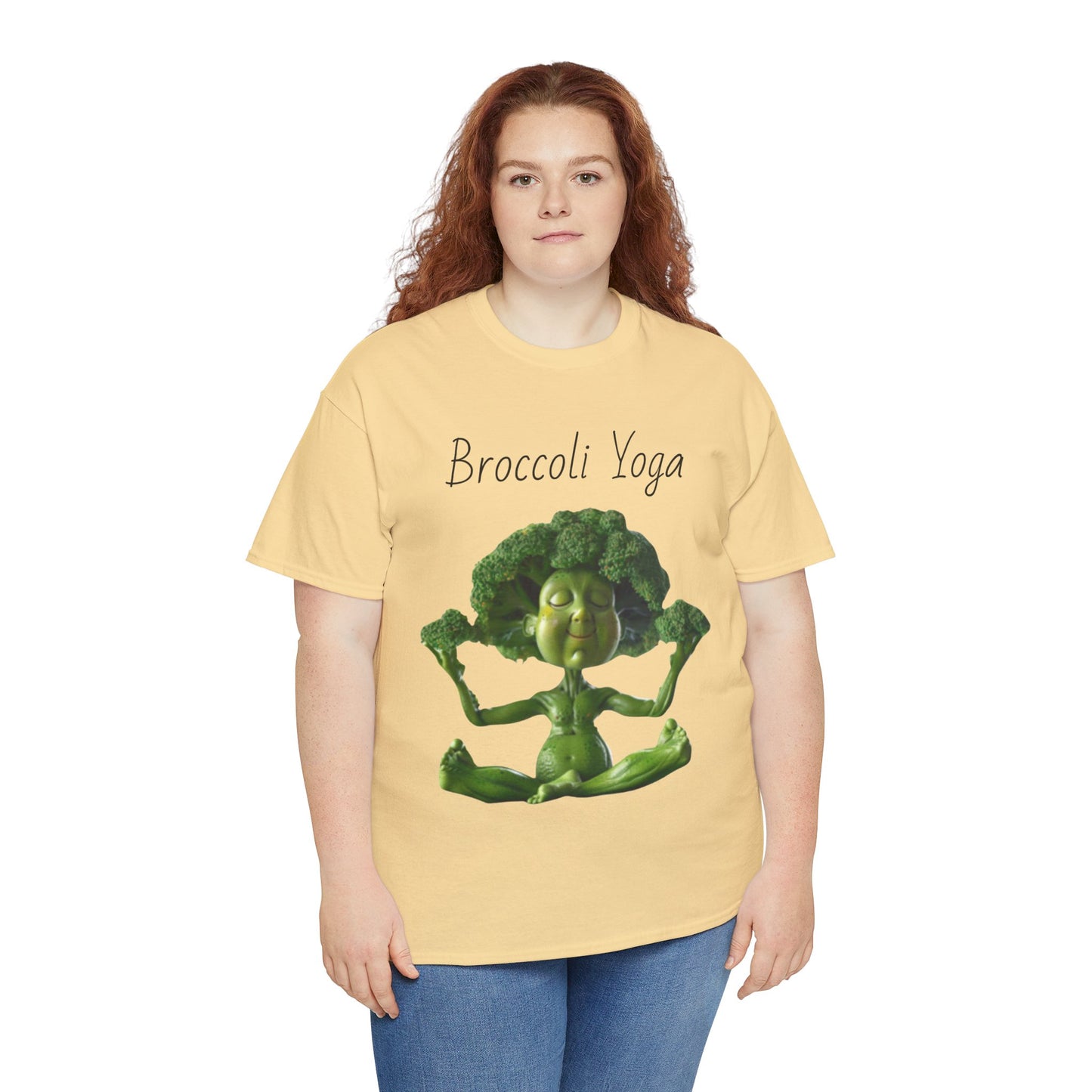 Broccoli Yoga Unisex Heavy Cotton Tee