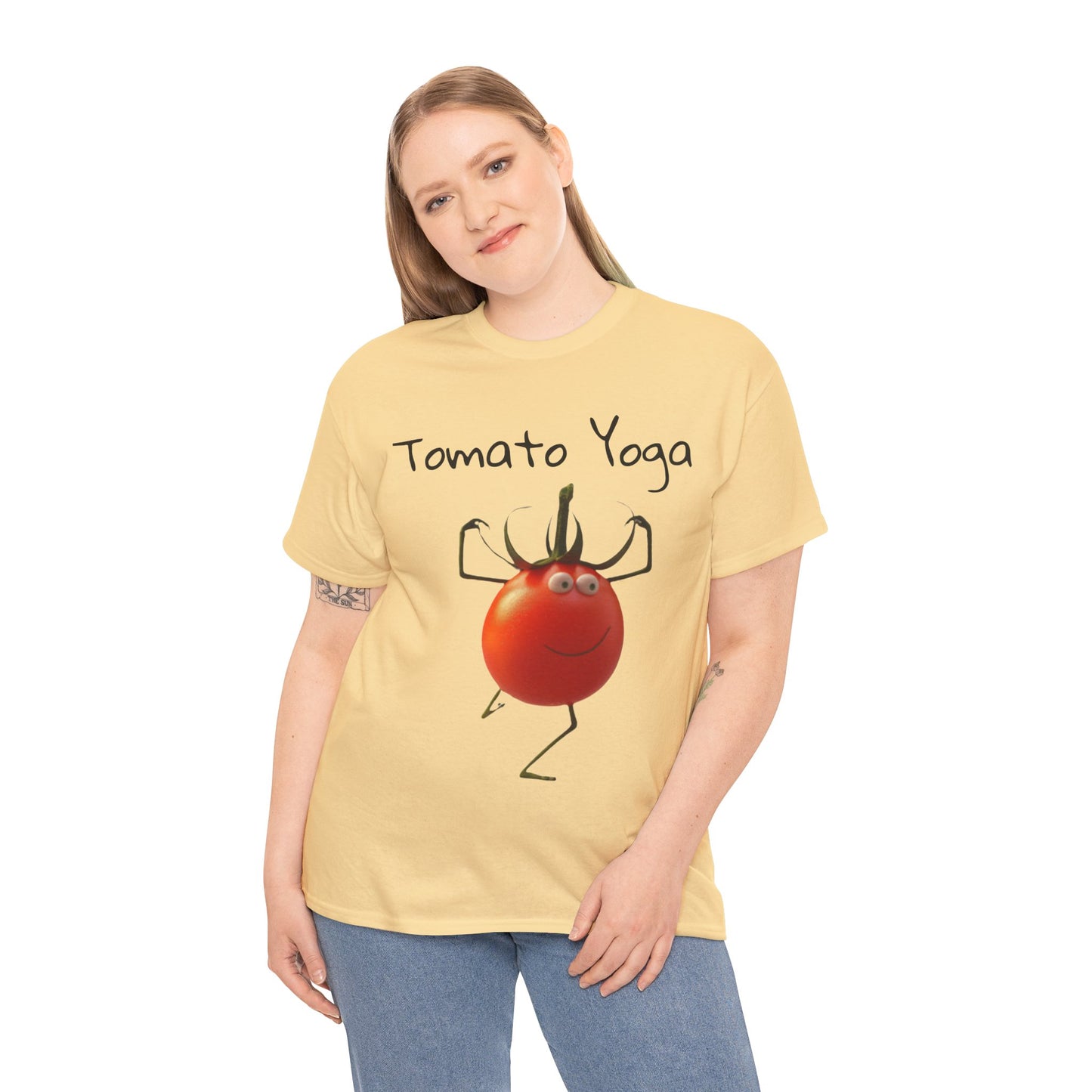 Tomato Yoga Unisex Heavy Cotton Tee