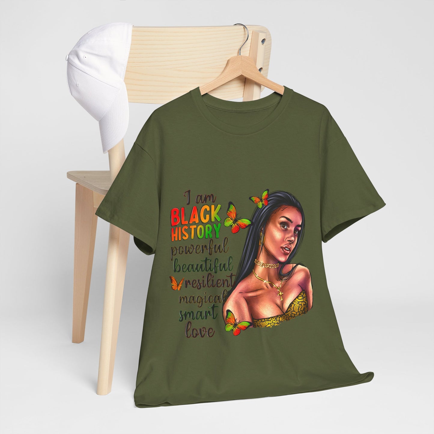 I Am Black History Unisex Heavy Cotton Tee