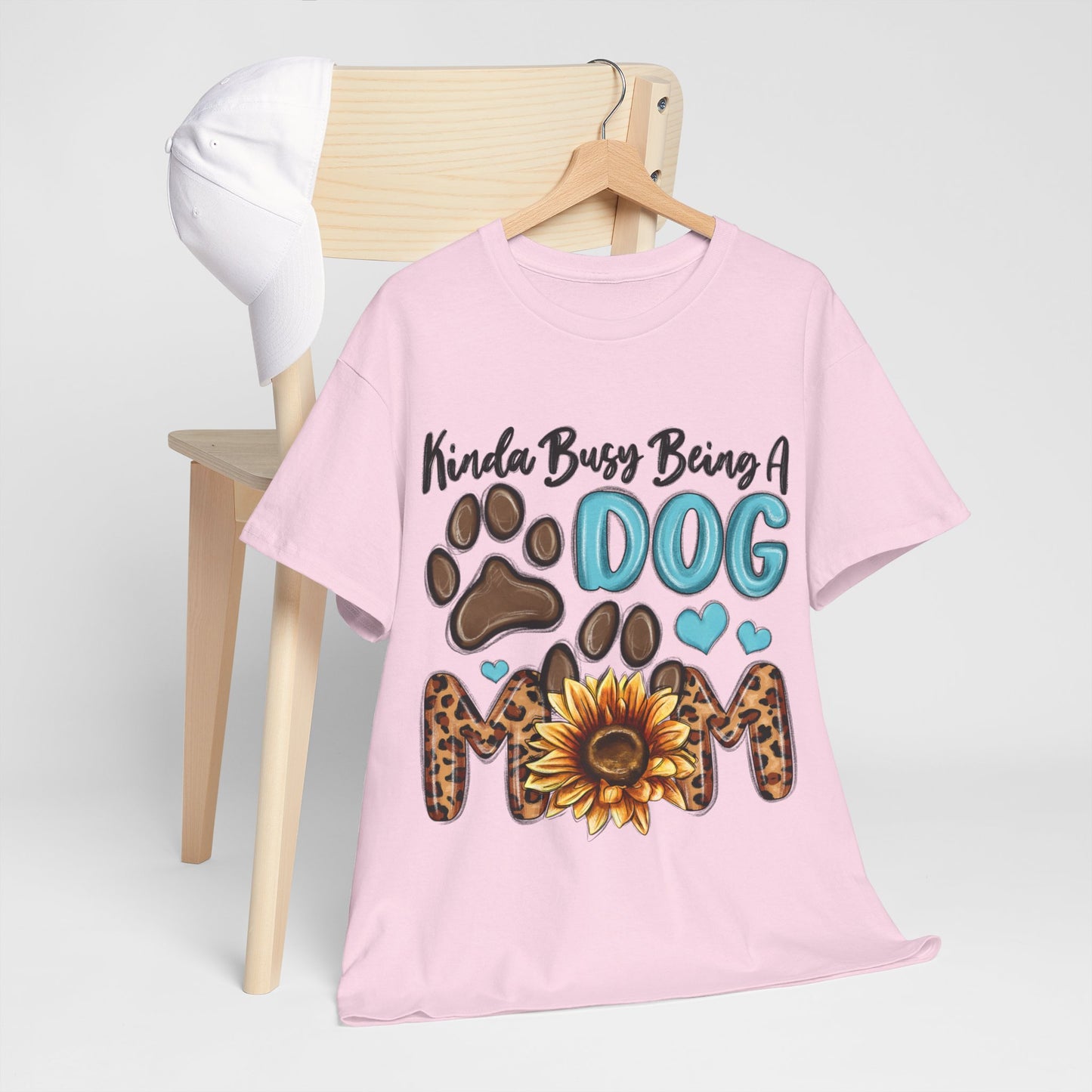 Busy Being A Dog Mom Unisex Heavy Cotton Tee