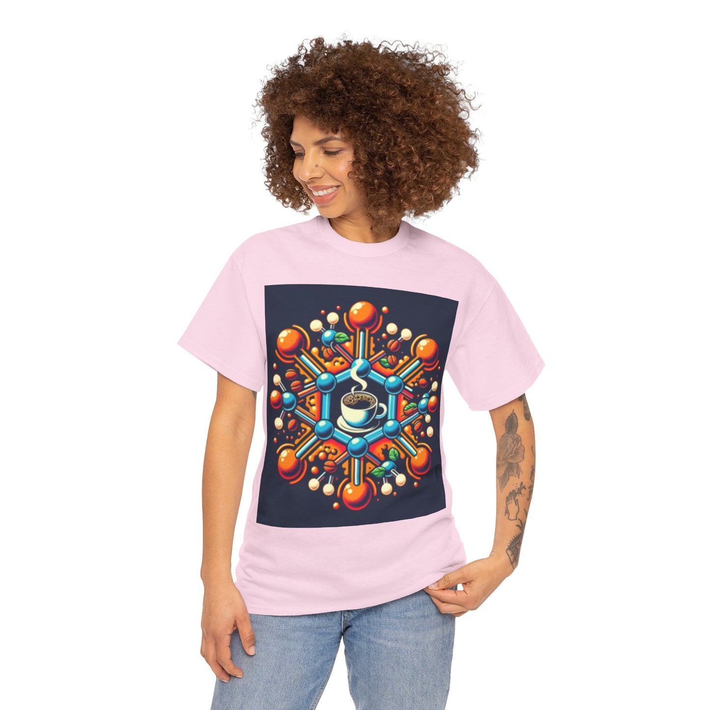 Color Bomb Coffee Cup Unisex Heavy Cotton Tee