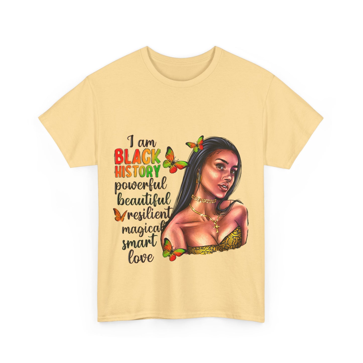 I Am Black History Unisex Heavy Cotton Tee