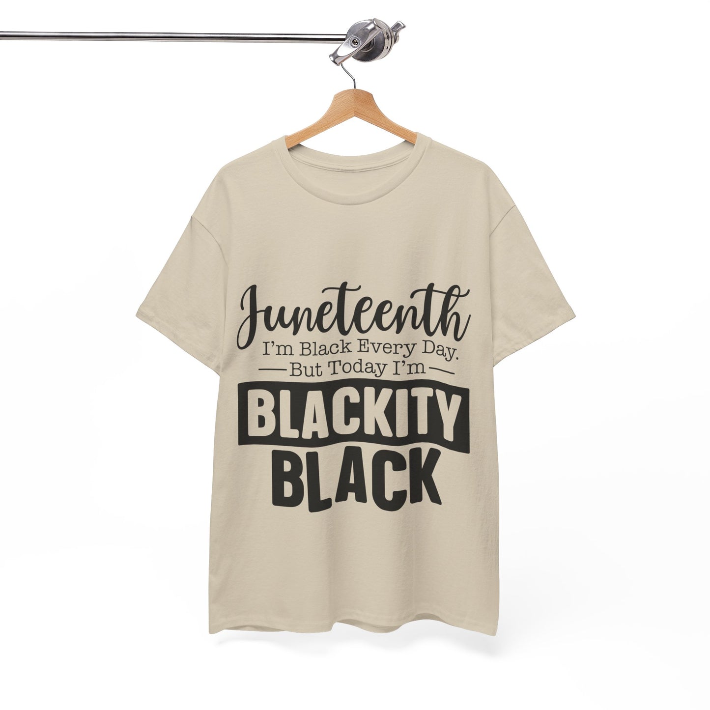 Juneteenth Black Everyday Unisex Heavy Cotton Tee