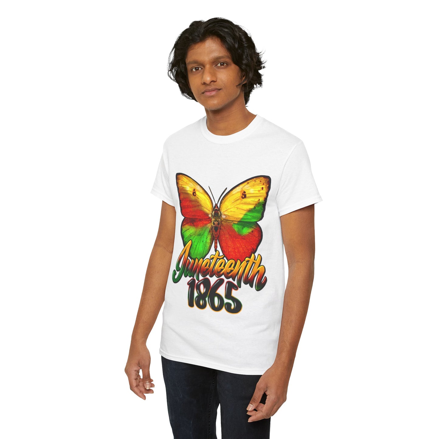 Juneteenth Butterfly Unisex Heavy Cotton Tee