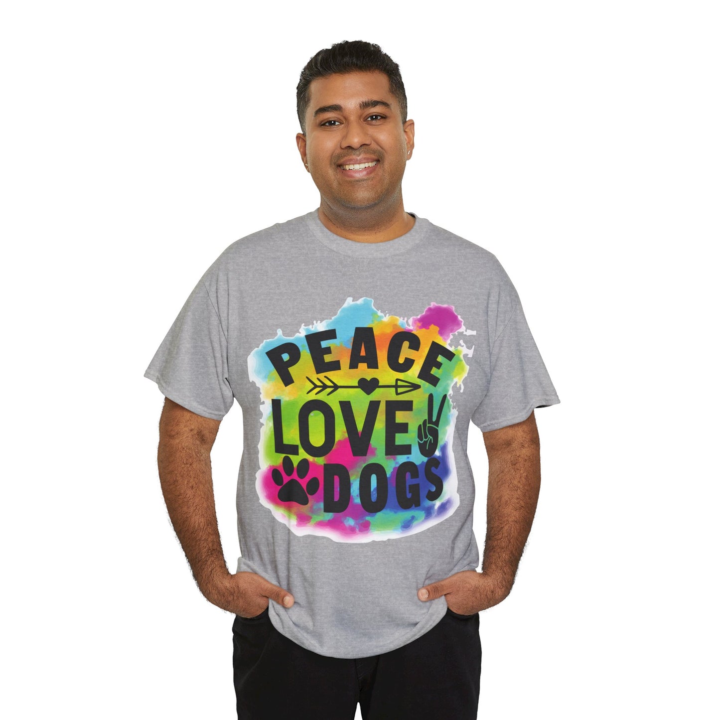 Peace Love Dogs Unisex Heavy Cotton Tee