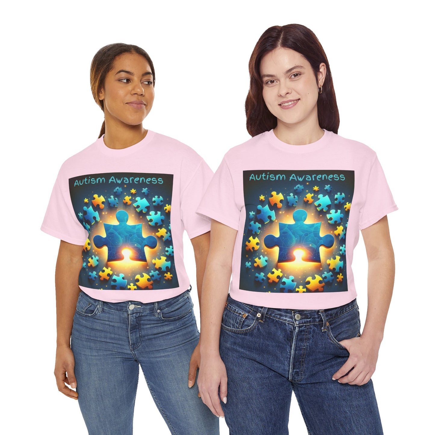 Autism Glow Unisex Heavy Cotton Tee