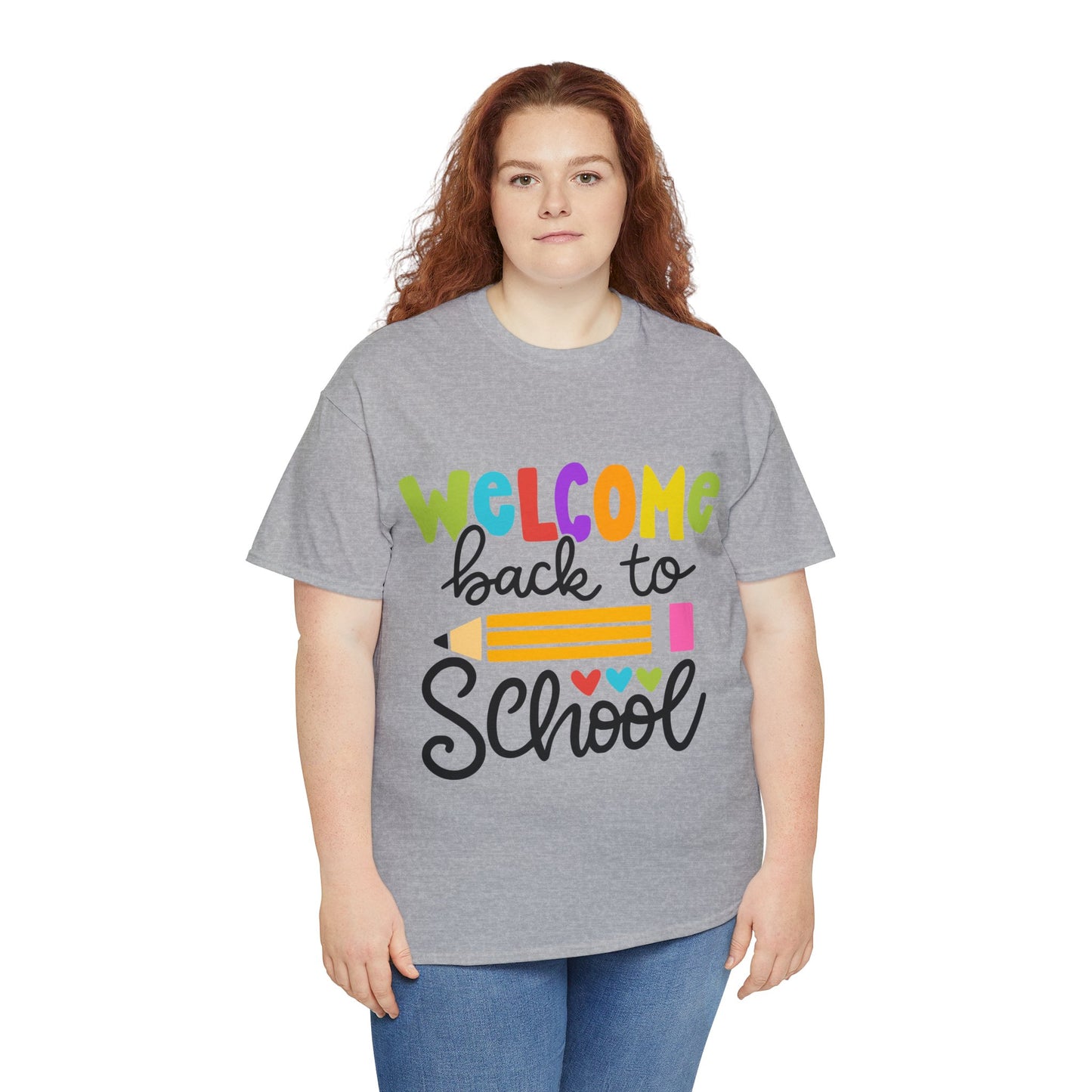 Welcome Back To School Unisex Heavy Cotton Tee