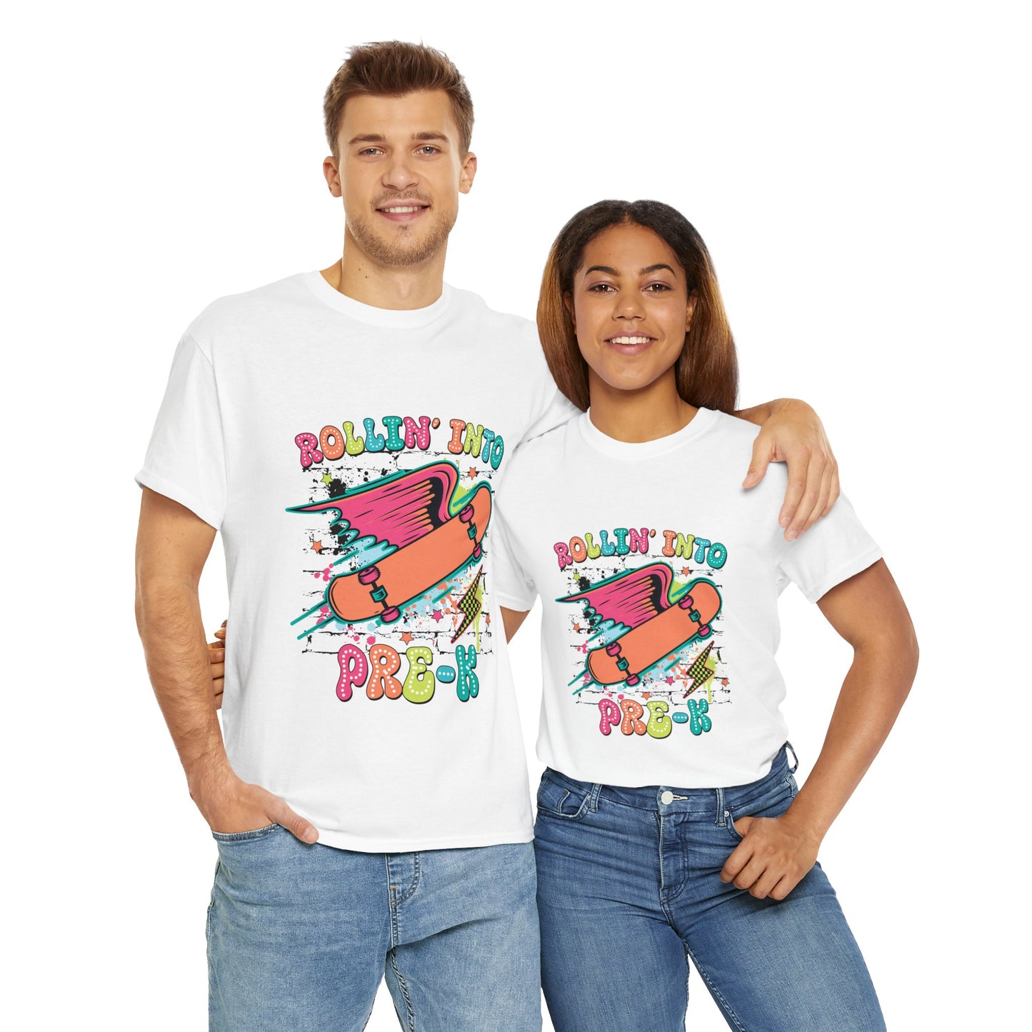 Rockin Into Pre K Unisex Heavy Cotton Tee