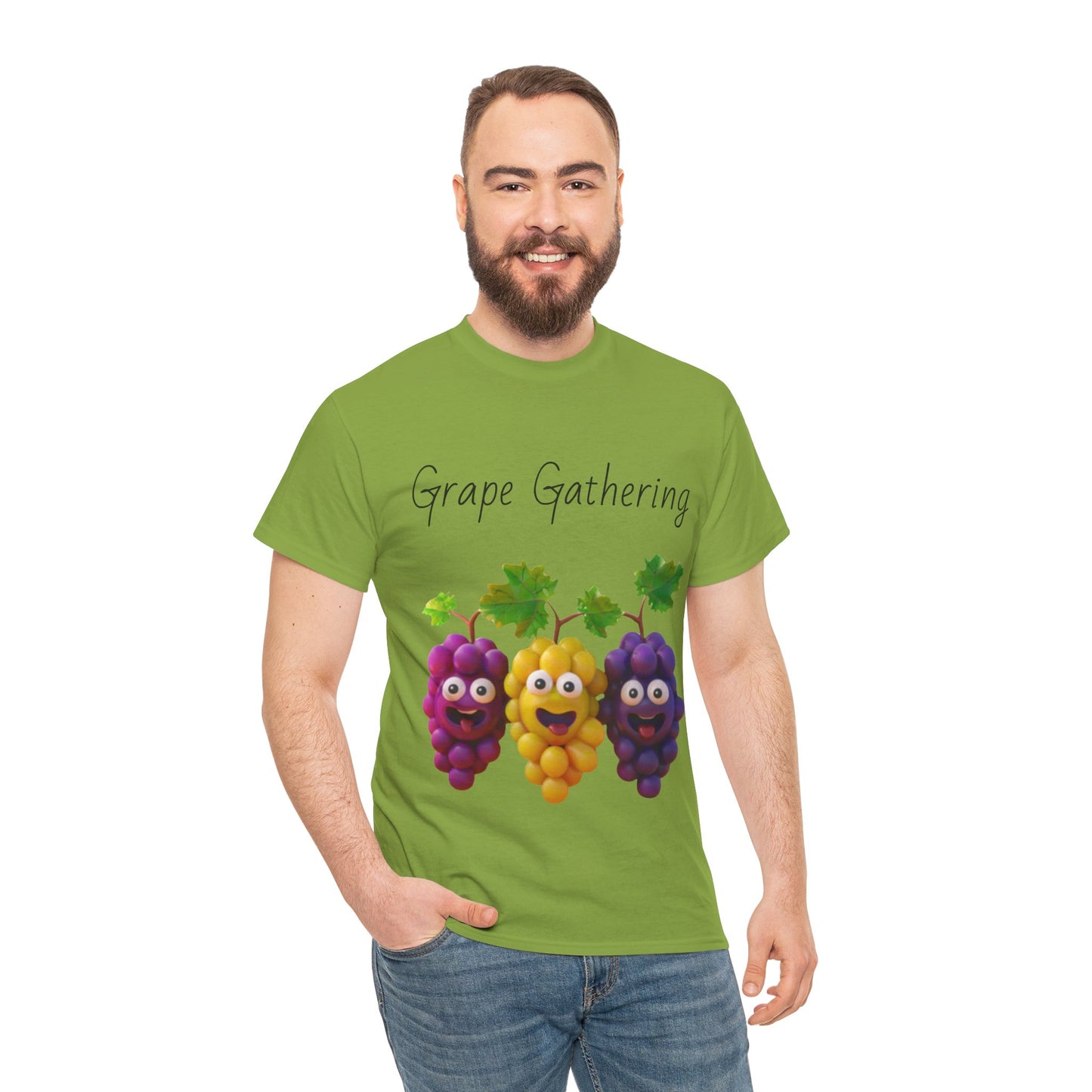 Grape Gathering Unisex Heavy Cotton Tee