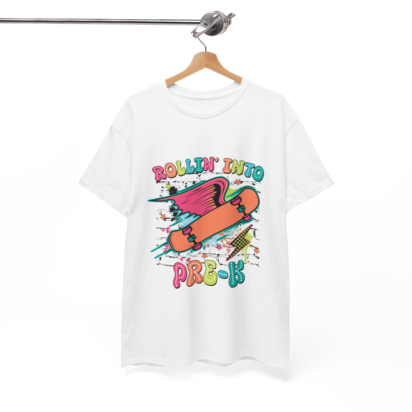 Rockin Into Pre K Unisex Heavy Cotton Tee