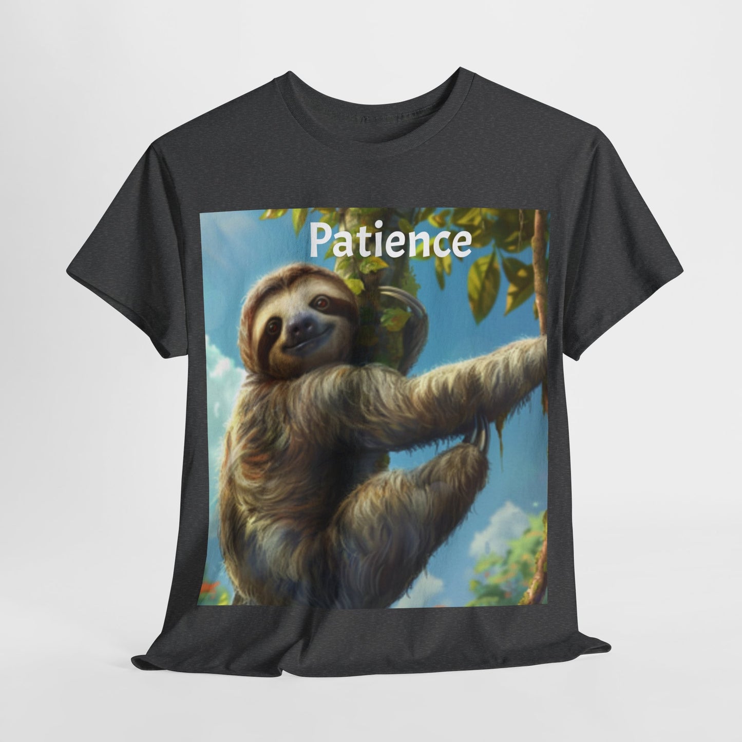 Sloth Patience Unisex Heavy Cotton Tee