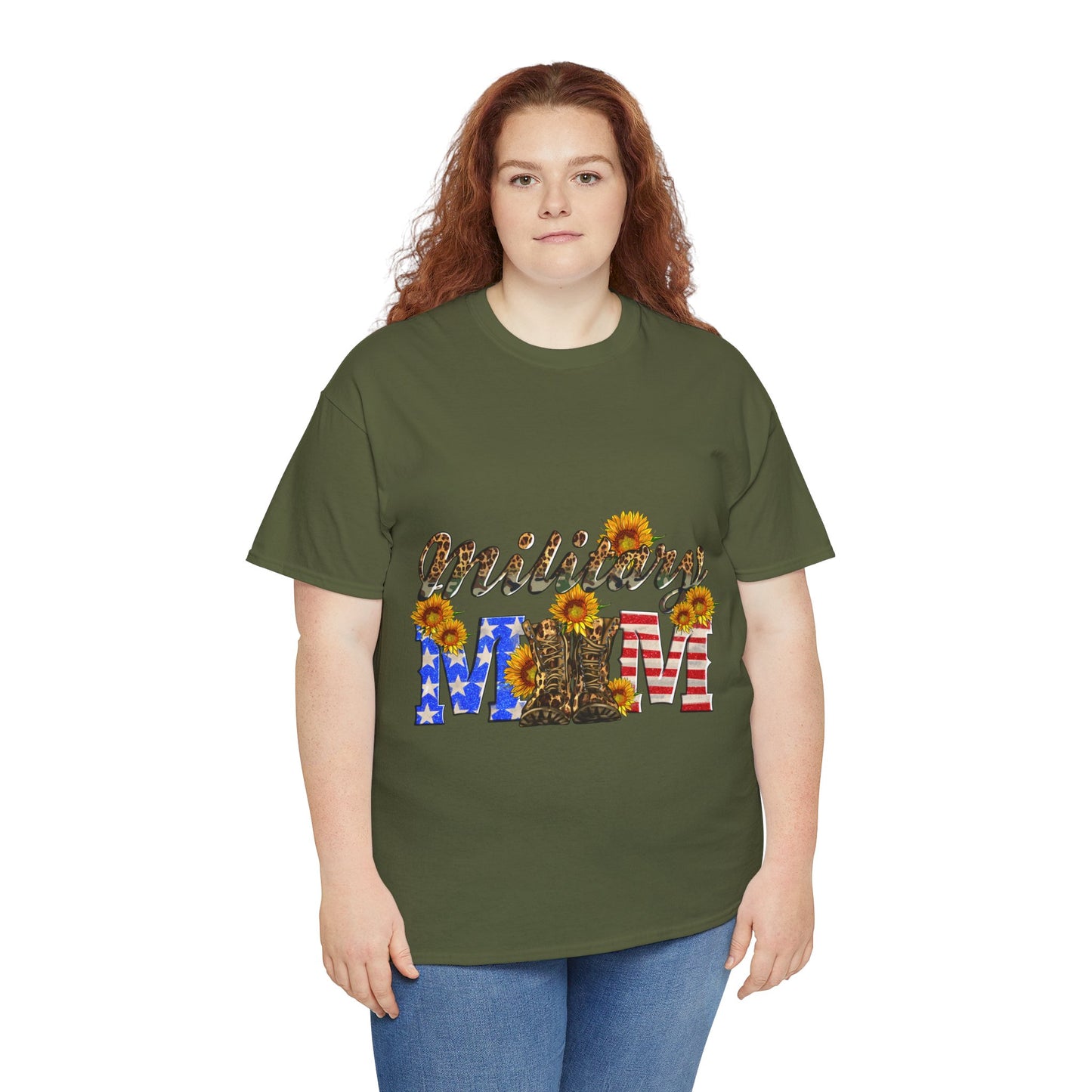 Military Mom Unisex Heavy Cotton Tee