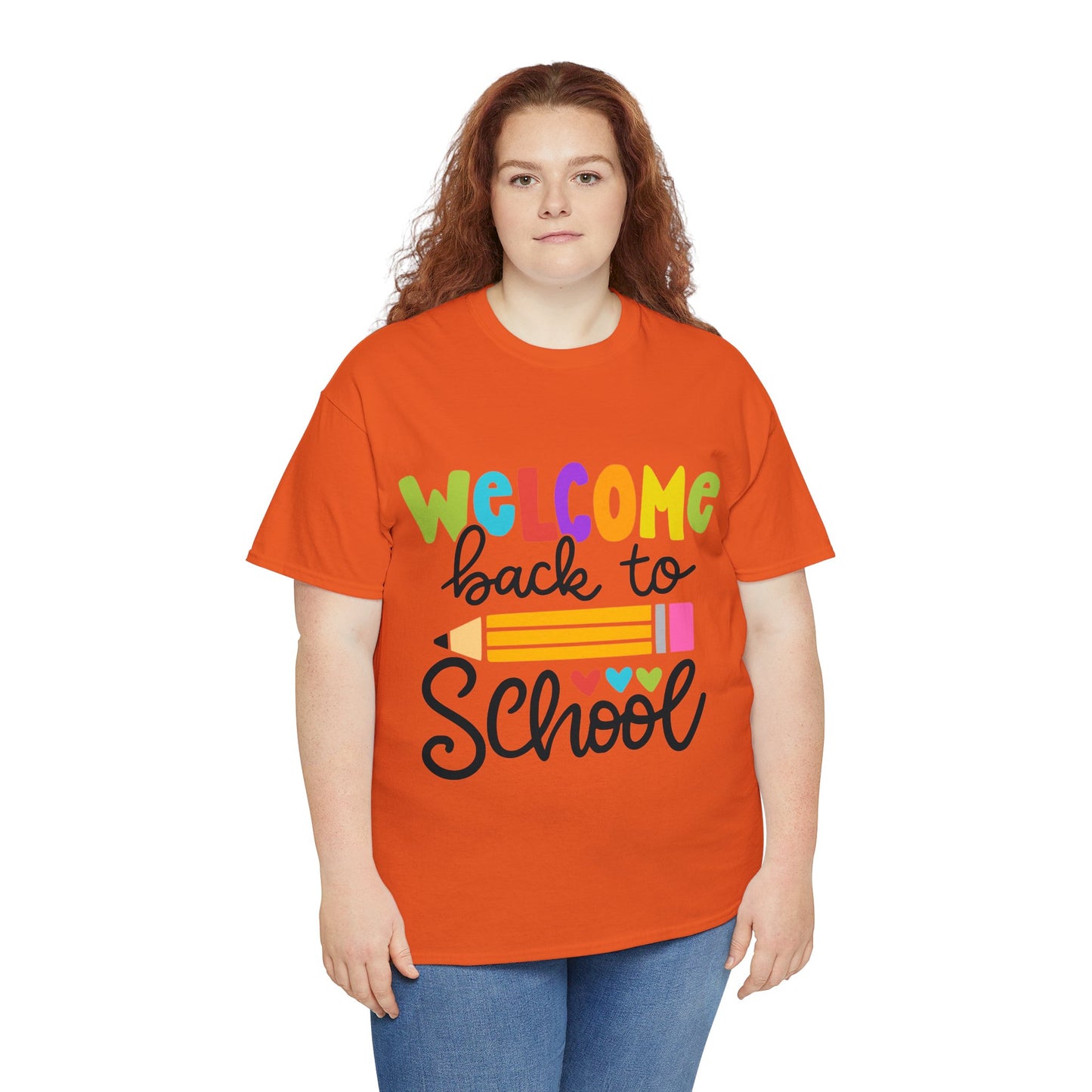 Welcome Back To School Unisex Heavy Cotton Tee